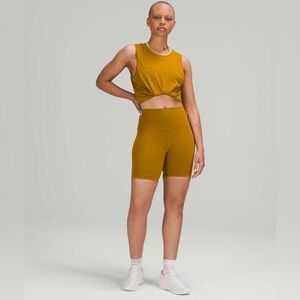 Lululemon Wunder Train High-Rise Short 6" Gold Spice, Size 6 Like New New